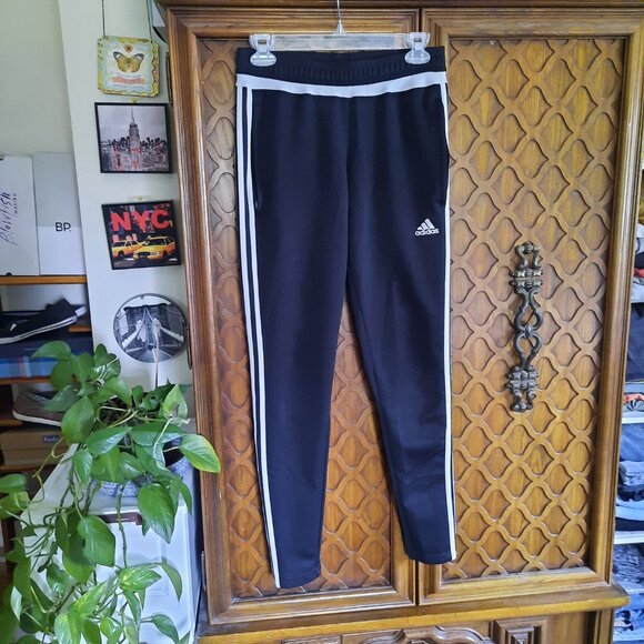 ADIDAS Climacool Tiro 15 Soccer Track Pants Style M64030 - Black/White, S - Picture 3 of 16